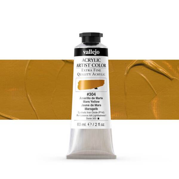 Vallejo Artist Akrilik Boya 60Ml Seri 1 304 Mars Yellow - 1