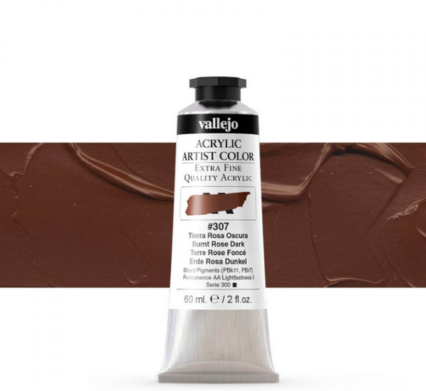 Vallejo Artist Akrilik Boya 60Ml Seri 1 307 Burnt Rose Dark - 1