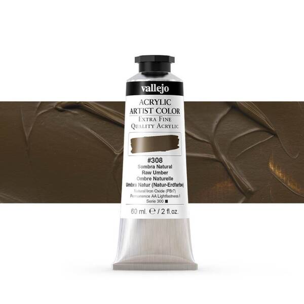 Vallejo Artist Akrilik Boya 60Ml Seri 1 308 Raw Umber - 1