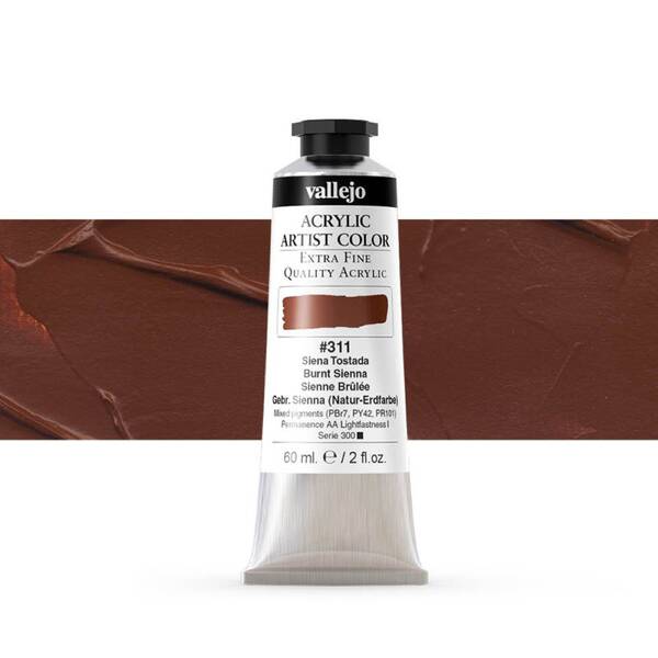 Vallejo Artist Akrilik Boya 60Ml Seri 1 311 Burnt Sienna - 1