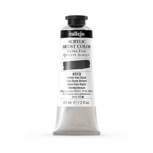 Vallejo Artist Akrilik Boya 60Ml Seri 1 313 Van Dyck Brown - 3