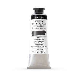 Vallejo Artist Akrilik Boya 60Ml Seri 1 313 Van Dyck Brown - 3