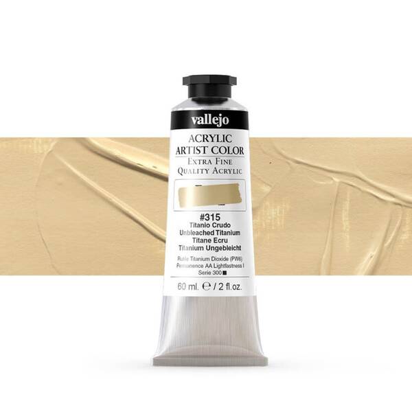 Vallejo Artist Akrilik Boya 60Ml Seri 1 315 Unbleached Titanium - 1