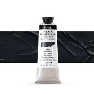 Vallejo Artist Akrilik Boya 60Ml Seri 1 319 Ivory Black - Vallejo
