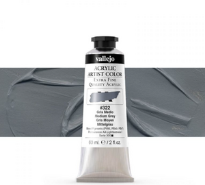 Vallejo Artist Akrilik Boya 60Ml Seri 1 322 Medium Grey - Vallejo