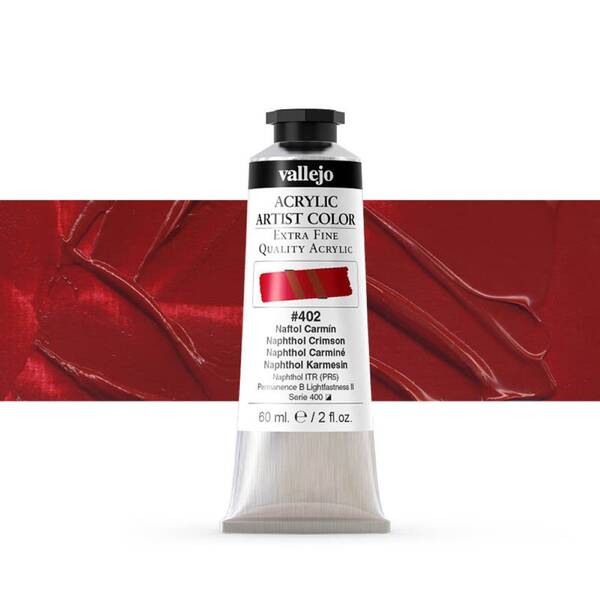 Vallejo Artist Akrilik Boya 60Ml Seri 2 402 Naphtol Crimson - 1