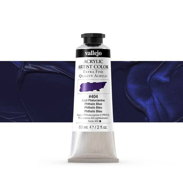 Vallejo Artist Akrilik Boya 60Ml Seri 2 404 Phthalo Blue - 1