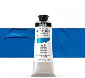 Vallejo Artist Akrilik Boya 60Ml Seri 2 416 Cyan Blue - 3