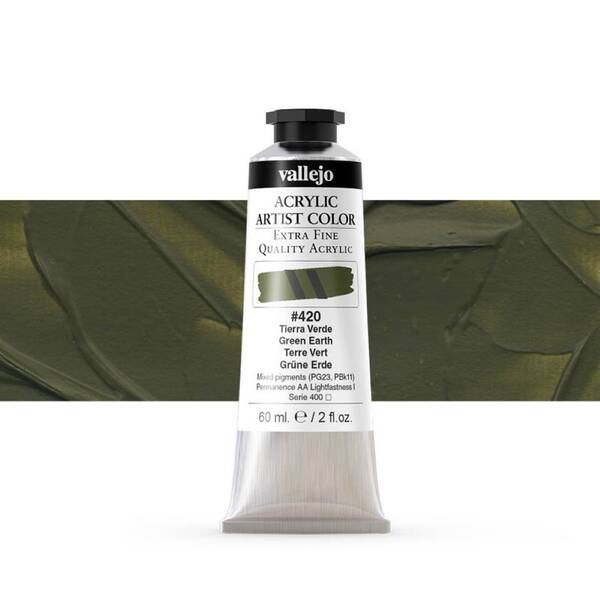 Vallejo Artist Akrilik Boya 60Ml Seri 2 420 Green Earth - 1