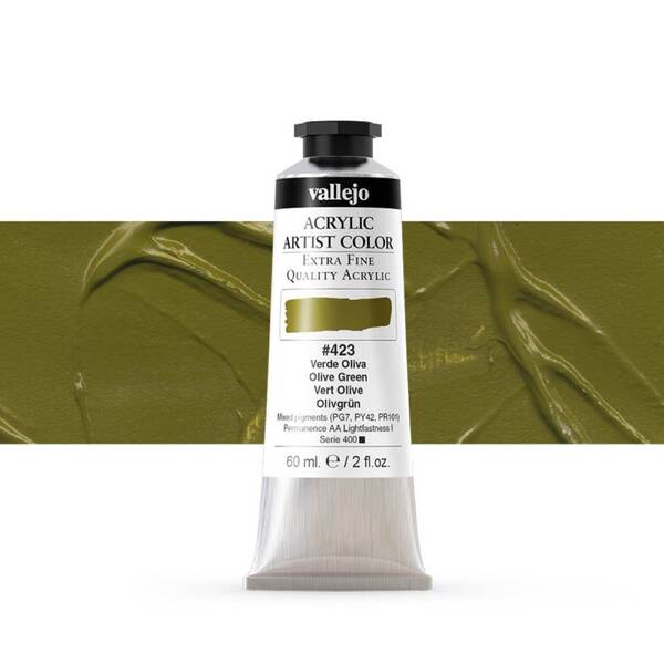 Vallejo Artist Akrilik Boya 60Ml Seri 2 423 Olive Green - 1