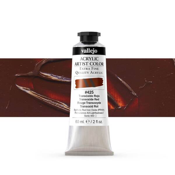 Vallejo Artist Akrilik Boya 60Ml Seri 2 425 Transoxide Red - 1