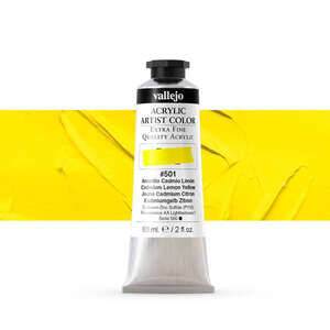 Vallejo Artist Akrilik Boya 60Ml Seri 3 501 Cadmium Lemon Yellow - 2