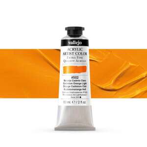 Vallejo - Vallejo Artist Akrilik Boya 60Ml Seri 3 502 Cadmium Orange Light