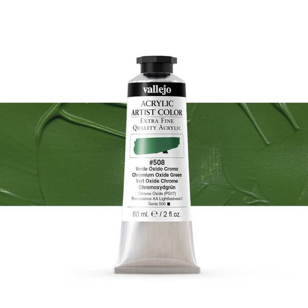 Vallejo Artist Akrilik Boya 60Ml Seri 3 508 Chromium Oxide Green - 1