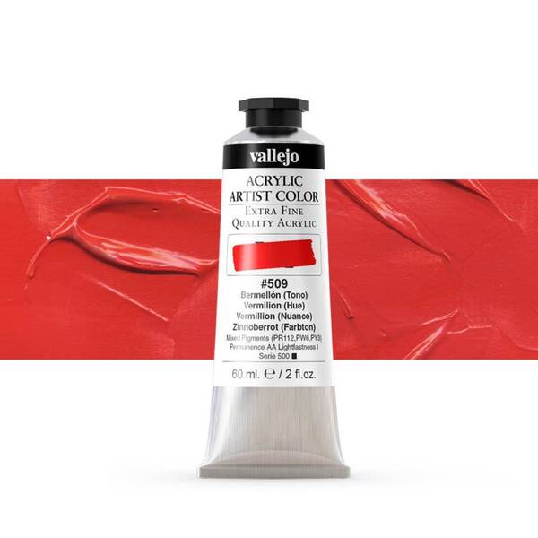 Vallejo Artist Akrilik Boya 60Ml Seri 3 509 Vermillion Hue - 1