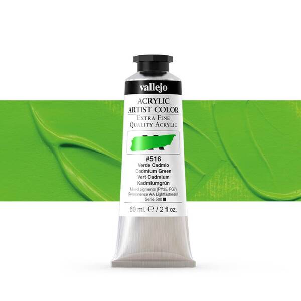 Vallejo Artist Akrilik Boya 60Ml Seri 3 516 Cadmium Green - 1