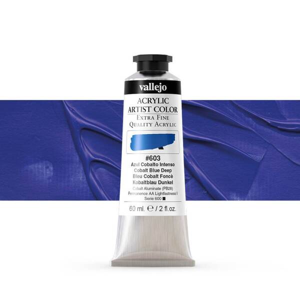 Vallejo Artist Akrilik Boya 60Ml Seri 4 603 Cobalt Blue Deep - 1