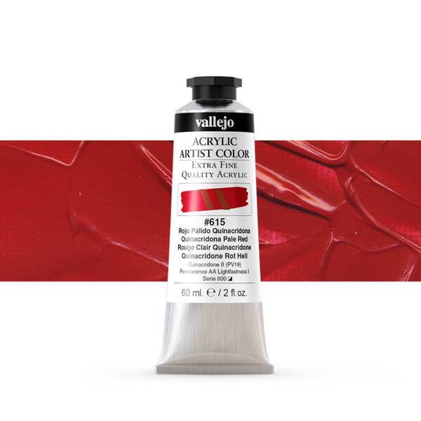 Vallejo Artist Akrilik Boya 60Ml Seri 4 615 Quinacridone Pale Red - 1