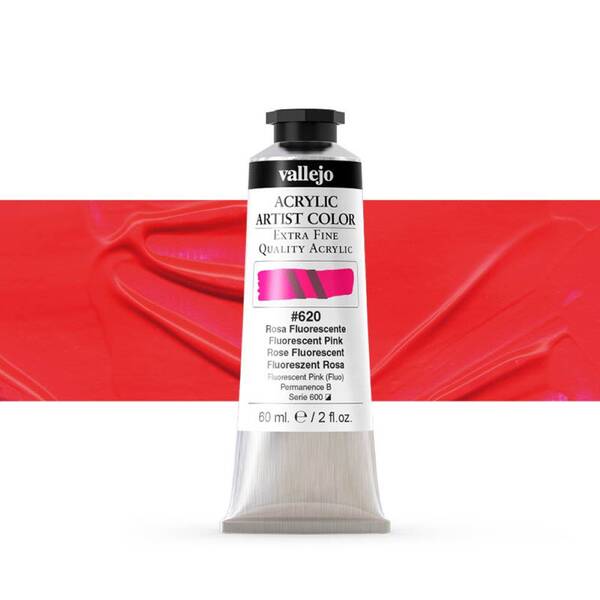 Vallejo Artist Akrilik Boya 60Ml Seri 4 620 Fluorescent Pink - 1