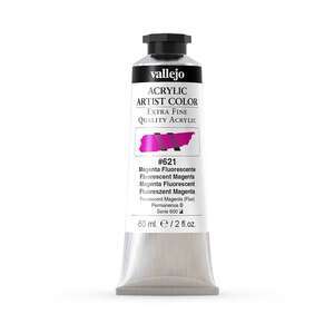 Vallejo Artist Akrilik Boya 60Ml Seri 4 621 Fluorescent Magenta - 3