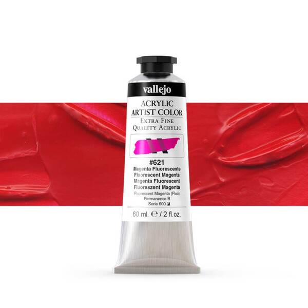 Vallejo Artist Akrilik Boya 60Ml Seri 4 621 Fluorescent Magenta - 1