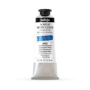 Vallejo Artist Akrilik Boya 60Ml Seri 4 622 Fluorescent Blue - 3