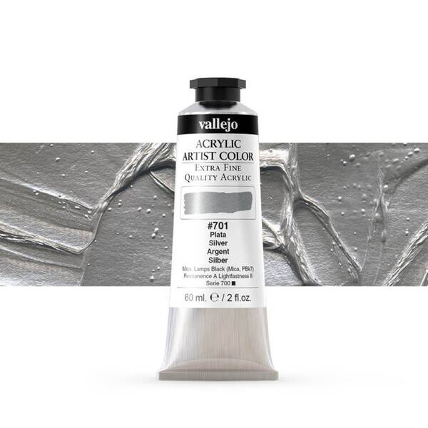 Vallejo Artist Akrilik Boya 60Ml Seri 5 701 Silver - 1