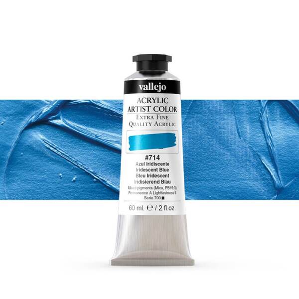 Vallejo Artist Akrilik Boya 60Ml Seri 5 714 Iridescent Blue - 1
