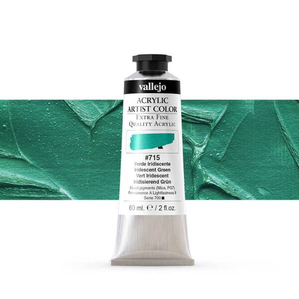 Vallejo Artist Akrilik Boya 60Ml Seri 5 715 Iridescent Green - 1