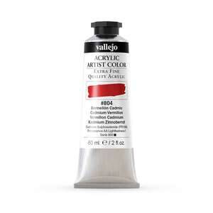 Vallejo Artist Akrilik Boya 60Ml Seri 6 804 Cadmium Vermillion - 3