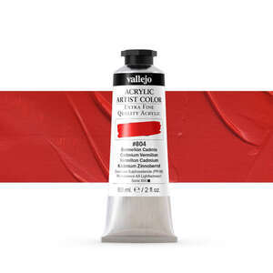 Vallejo Artist Akrilik Boya 60Ml Seri 6 804 Cadmium Vermillion - 4