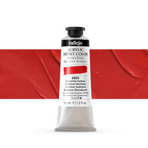 Vallejo Artist Akrilik Boya 60Ml Seri 6 804 Cadmium Vermillion - 4