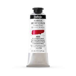 Vallejo Artist Akrilik Boya 60Ml Seri 6 805 Cadmium Red Medium - 3