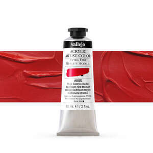 Vallejo Artist Akrilik Boya 60Ml Seri 6 805 Cadmium Red Medium - 4