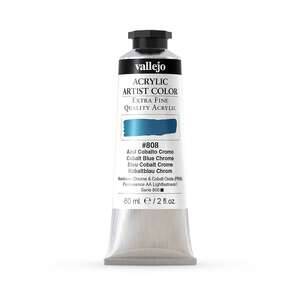 Vallejo Artist Akrilik Boya 60Ml Seri 6 808 Cobalt Blue Chrome - 3