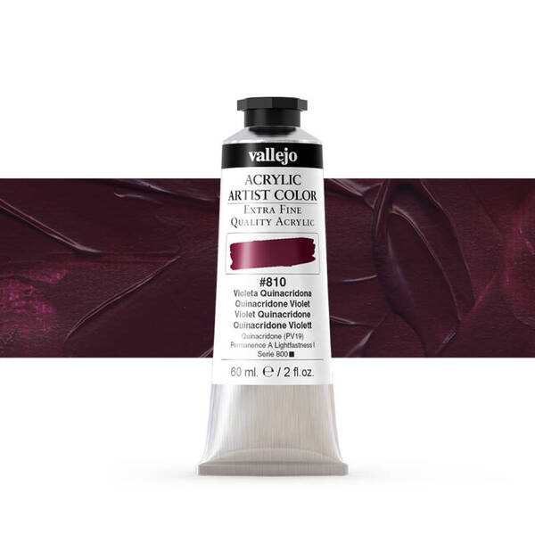 Vallejo Artist Akrilik Boya 60Ml Seri 6 810 Quinacridone Violet - 1