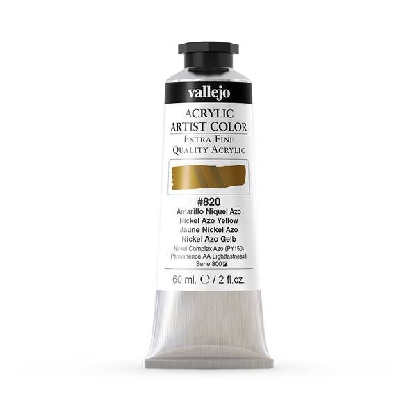Vallejo Artist Akrilik Boya 60Ml Seri 6 820 Nickel Azo Yellow - 3