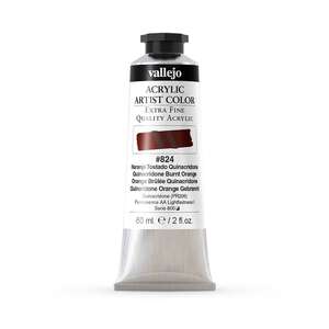 Vallejo Artist Akrilik Boya 60Ml Seri 6 824 Quinacridone Burnt Orange - 3