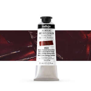 Vallejo Artist Akrilik Boya 60Ml Seri 6 824 Quinacridone Burnt Orange - 4