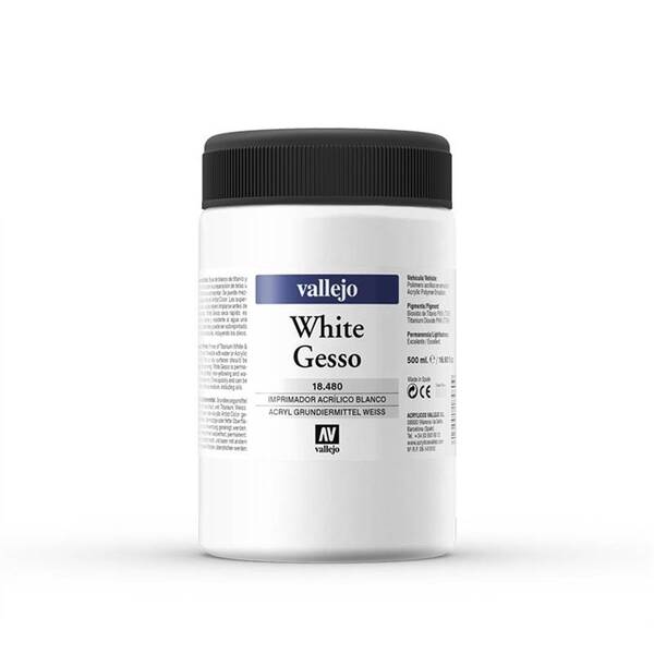 Vallejo Artist Akrilik White Gesso 480-500Ml - 1