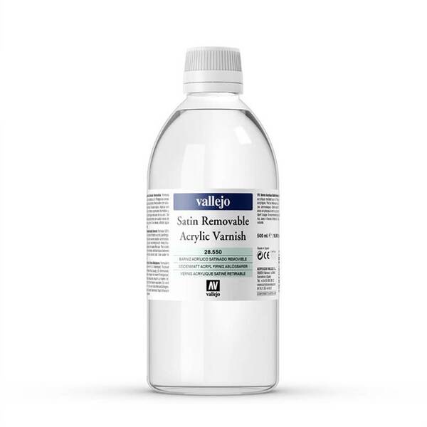 Vallejo Çıkarılabilir Saten Vernik 500 ML 28.550 - 1