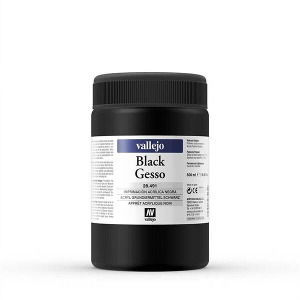 Vallejo Color Gesso 491-500Ml Black