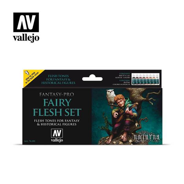 Vallejo Fantasy-Pro Fairy Flesh Set 8X17Ml 74.101