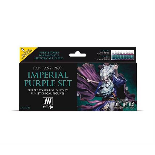 Vallejo Fantasy-Pro Imperial Purple Set 74.104
