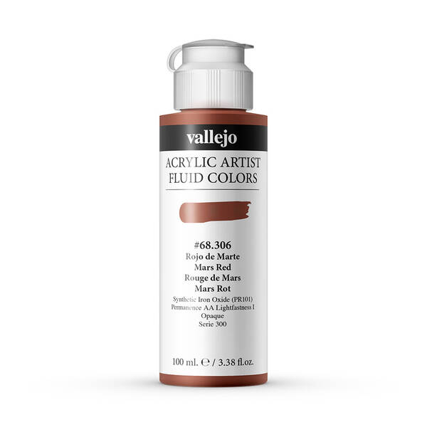 Vallejo Fluid Akrilik Boya 100Ml Seri 1 306 Mars Red - 2