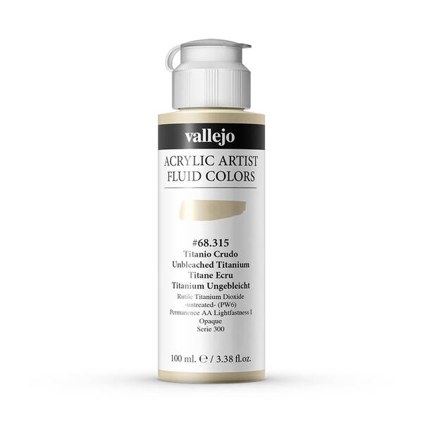 Vallejo Fluid Akrilik Boya 100Ml Seri 1 315 Unbleached Titanium - 1
