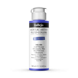 Vallejo Fluid Akrilik Boya 100Ml Seri 2 406 Ultramarine Blue - 2