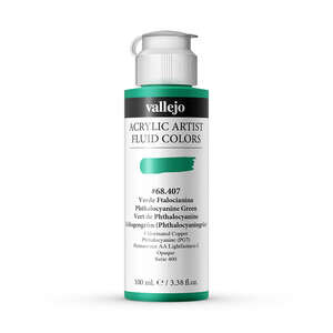 Vallejo Fluid Akrilik Boya 100Ml Seri 2 407 Phthalo Green - 2