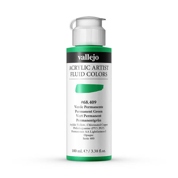 Vallejo Fluid Akrilik Boya 100Ml Seri 2 409 Permanent Green - 2