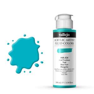 Vallejo Fluid Akrilik Boya 100Ml Seri 2 426 Teal - Vallejo